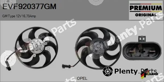 Flamar EVF920377GM — Fan, engine cooling