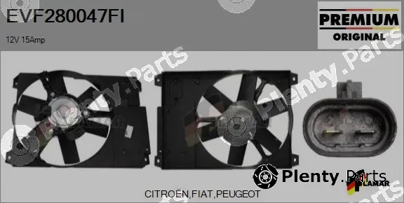 Flamar EVF280047FI — Electric Motor, radiator fan