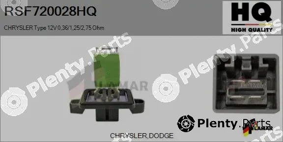 Flamar RSF720028HQ — Resistor, interior blower