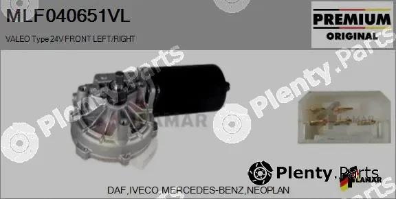 Flamar MLF040651VL — Wiper Motor