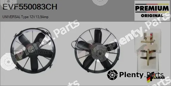 Flamar EVF550083CH — Electric Motor, radiator fan