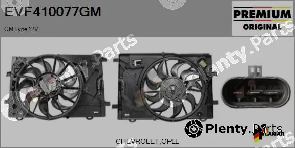 Flamar EVF410077GM — Electric Motor, radiator fan