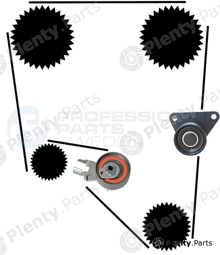 Professional Parts 21430028 — Timing Belt Kit