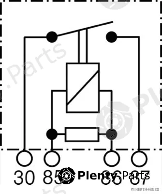 Herth+Buss Elparts 75614614 — Relay, fuel pump