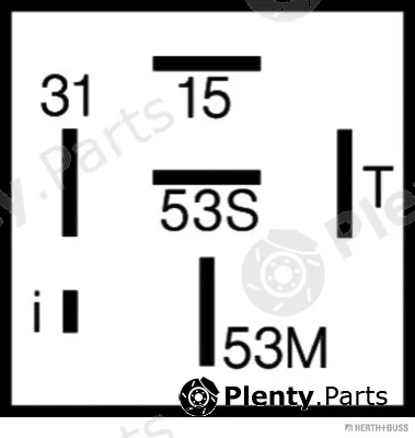 Herth+Buss Elparts 75614020 — Relay, wipe/wash interval