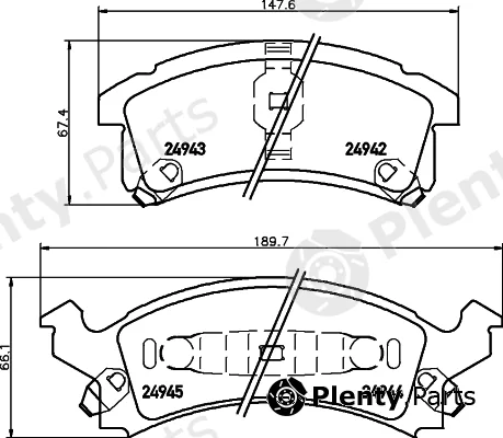 Mintex MDB2398 — Brake Pad Set, disc brake