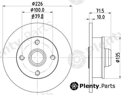Mintex MDC1999 — Brake Disc