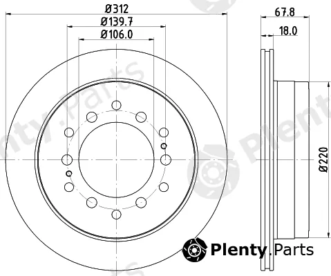 Mintex MDC81406C — Brake Disc