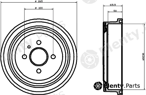 Mintex MBD048 — Brake Drum