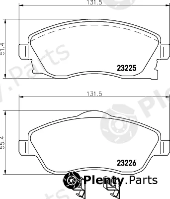Mintex MDB2073 — Brake Pad Set, disc brake