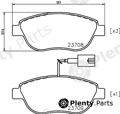 Mintex MDB2240 — Brake Pad Set, disc brake