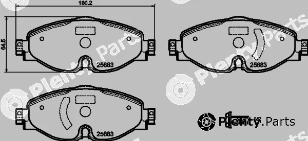 Mintex MDB3827 — Brake Pad Set, disc brake