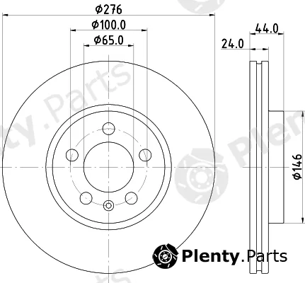 Mintex MDC2939C — Brake Disc