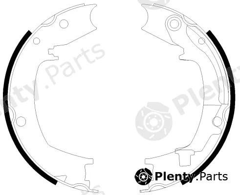 Mintex MFR616 — Brake Shoe Set, parking brake