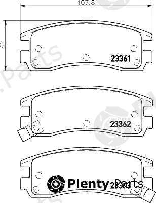 Mintex MDB81825 — Brake Pad Set, disc brake