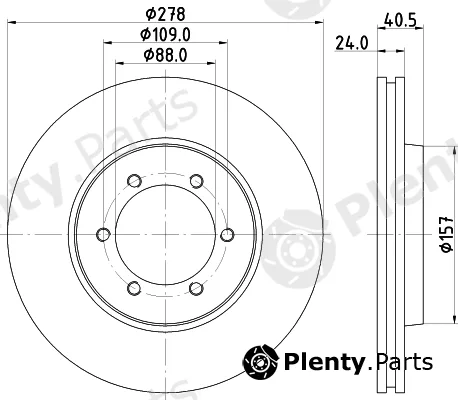 Mintex MDC1370 — Brake Disc