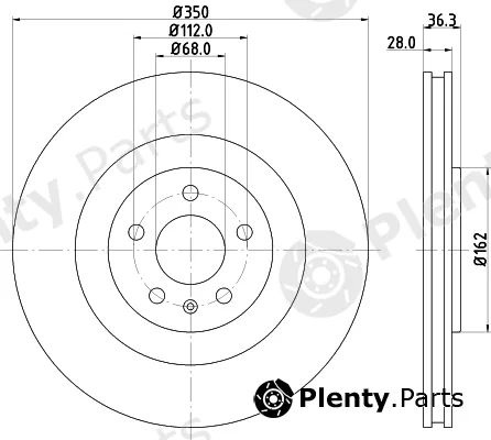Mintex MDC2791C — Brake Disc