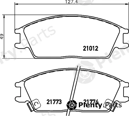 Mintex MDB1507 — Brake Pad Set, disc brake