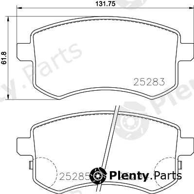 Mintex MDB3373 — Brake Pad Set, disc brake