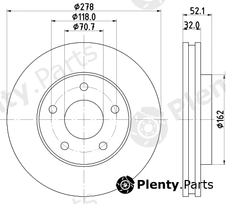 Mintex MDC81071C — Brake Disc