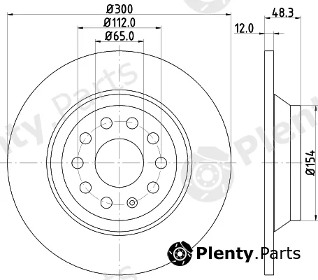 Mintex MDC82527C — Brake Disc