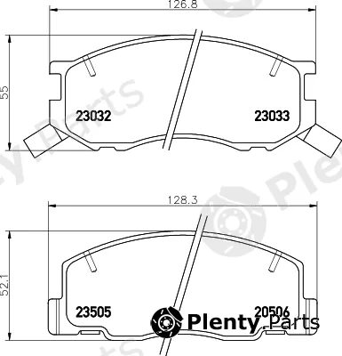 Mintex MDB1909 — Brake Pad Set, disc brake