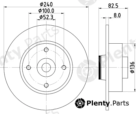 Mintex MDC1762 — Brake Disc