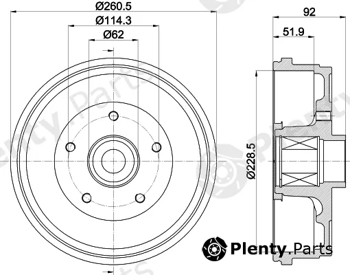 Mintex MBD426 — Brake Drum