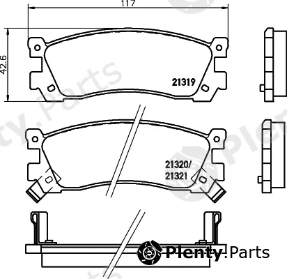 Mintex MDB1438 — Brake Pad Set, disc brake