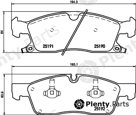 Mintex MDB3154 — Brake Pad Set, disc brake