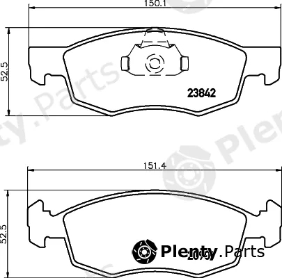 Mintex MDB2532 — Brake Pad Set, disc brake