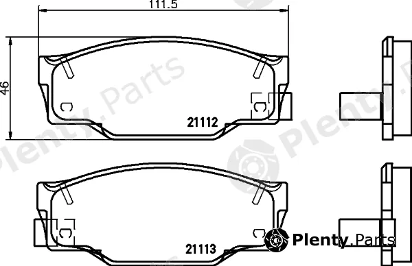 Mintex MDB1420 — Brake Pad Set, disc brake