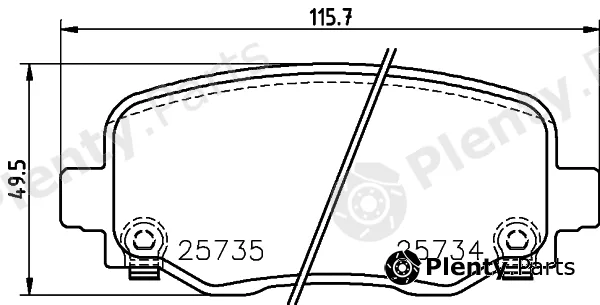 Mintex MDB83790 — Brake Pad Set, disc brake