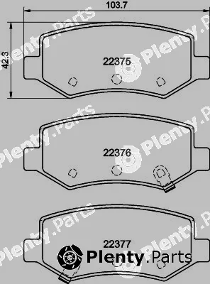 Mintex MDB83946 — Brake Pad Set, disc brake