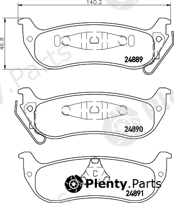 Mintex MDB2573 — Brake Pad Set, disc brake