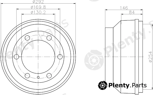 Mintex MBD019 — Brake Drum