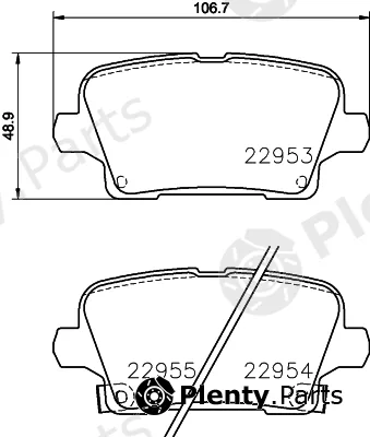 Mintex MDB4204 — Brake Pad Set, disc brake