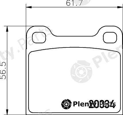 Mintex MDB1002 — Brake Pad Set, disc brake