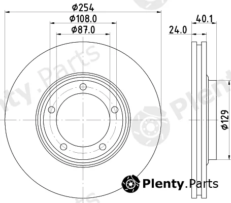Mintex MDC2308 — Brake Disc