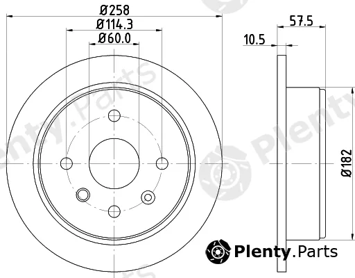 Mintex MDC81900C — Brake Disc