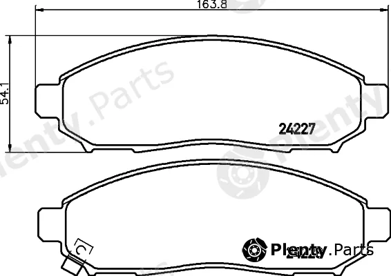 Mintex MDB2715 — Brake Pad Set, disc brake