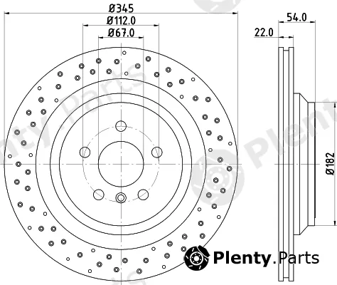 Mintex MDC82778C — Brake Disc