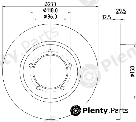 Mintex MDC632 — Brake Disc
