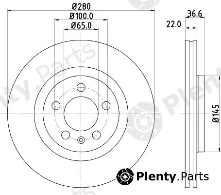 Mintex MDC80978C — Brake Disc