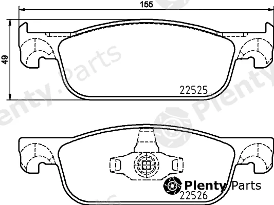Mintex MDB3930 — Brake Pad Set, disc brake