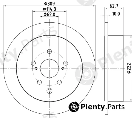 Mintex MDC83058C — Brake Disc