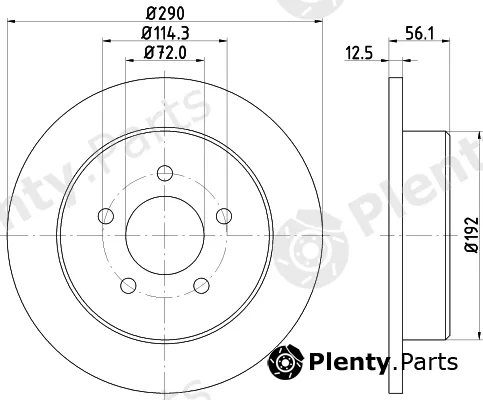 Mintex MDC1553 — Brake Disc