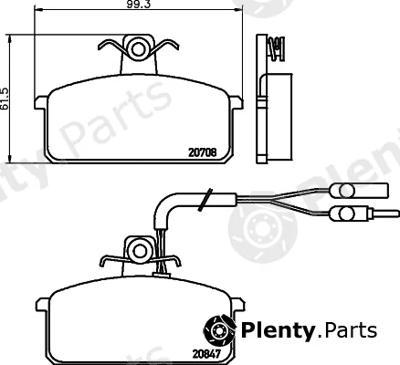 Mintex MDB1276 — Brake Pad Set, disc brake