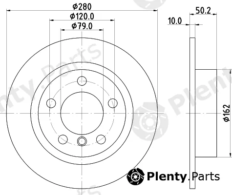 Mintex MDC82712C — Brake Disc