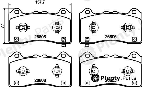 Mintex MDB4357 — Brake Pad Set, disc brake